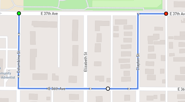 After the point has been added, it can be moved, editing that section of your route in place