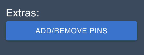 Add/Remove Pins button in settings menu