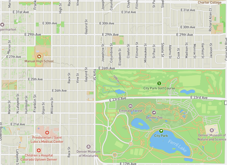 Outdoors map