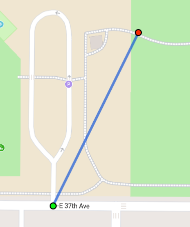 Straight line routing